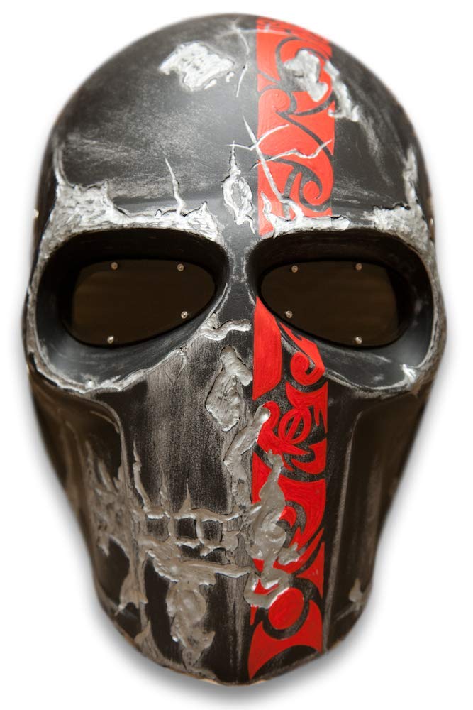 Halloween Airsoft Mask - Full Face Protection for Paintball & Airsoft Games | Durable & Comfortable for Cosplay, Tactical Sports & Halloween Costumes