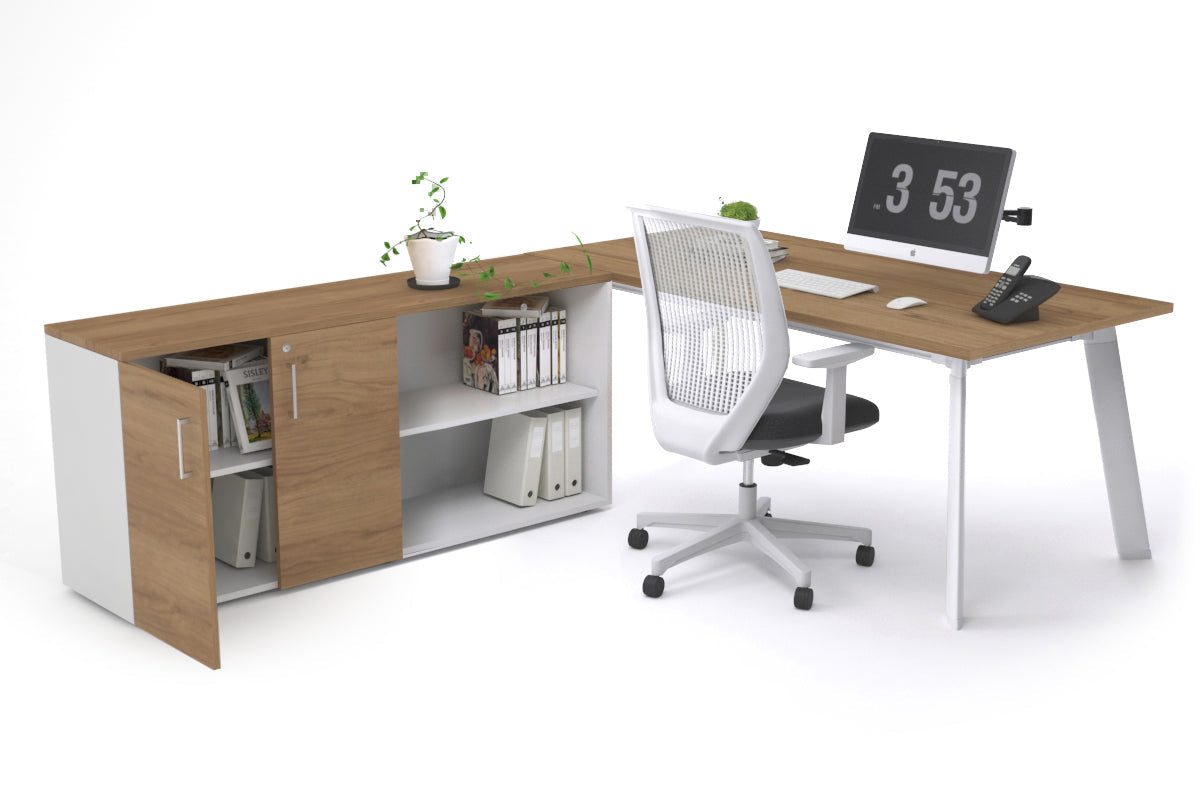 Switch Executive Setting With Uniform Spine White Frame [1600L x 700W] - Premium Office Desk for Modern Workspaces & Home Offices