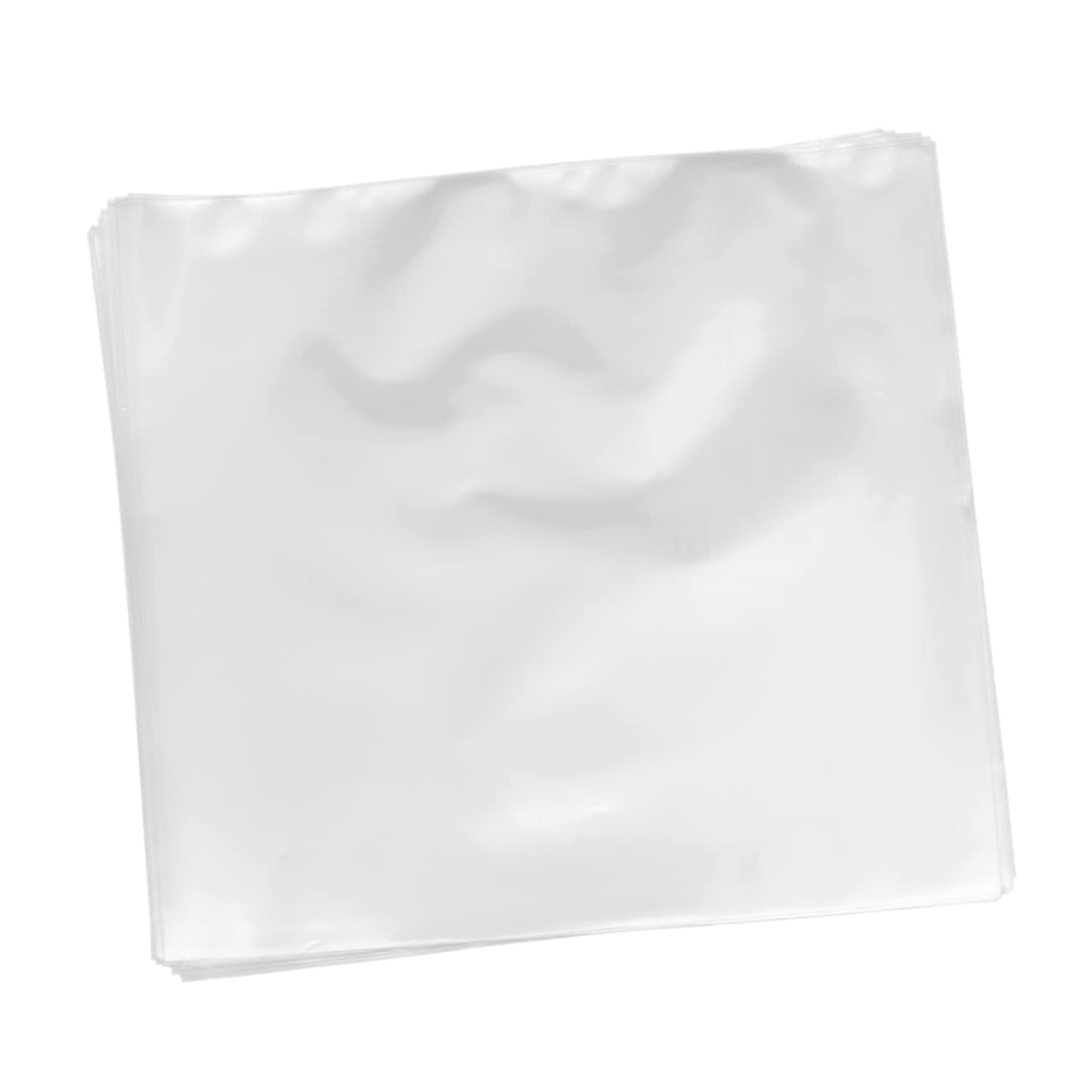 ARTIBETTER 50 Pack 8.8cm Flat Vinyl Record Storage Bags - No Seal Clear Plastic Sleeves for LP Album Protection | Perfect for Organizing, Preserving & Displaying Your Music Collection