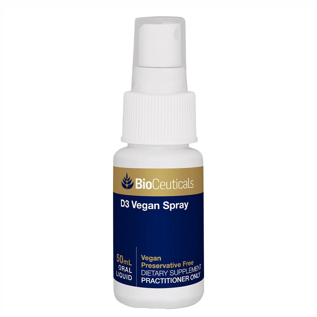 BioCeuticals Vegan Vitamin D3 Oral Spray Supplement - Supports Bone Health & Immune System - Easy-to-Use Spray for Adults & Kids at Home, Office or Travel
