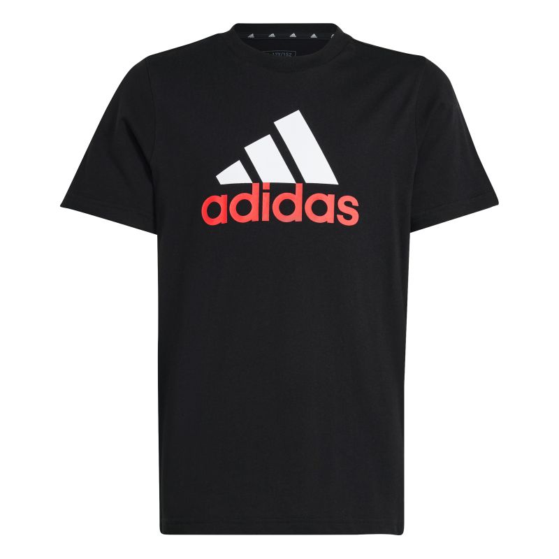 Adidas Boys Essentials Two-Color Big Logo T-Shirt - Comfortable Cotton Tee for Kids, Casual Wear & Sports Activities