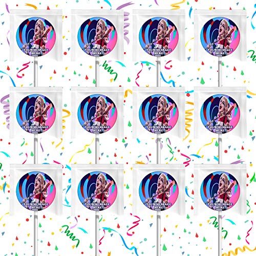 Harley Quinn Party Supplies - 12 Pcs Lollipop Favors & Decorations for Birthday, Cosplay & Comic-Themed Events