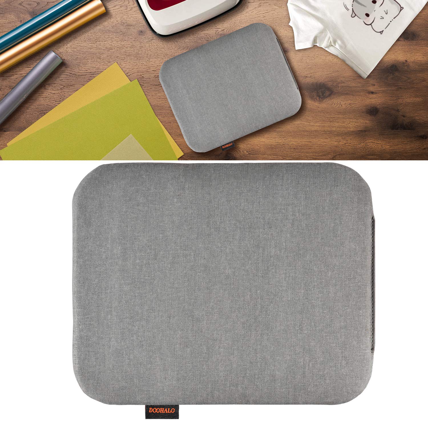 DOOHALO Heat Press Mat for Cricut Easy Press - Non-Stick Craft Ironing Mat for HTV Vinyl, T-Shirts & DIY Projects - Perfect for Power Heat Press Machine & Vinyl Transfer Insulation (Great for Home Crafting & Small Business Use)