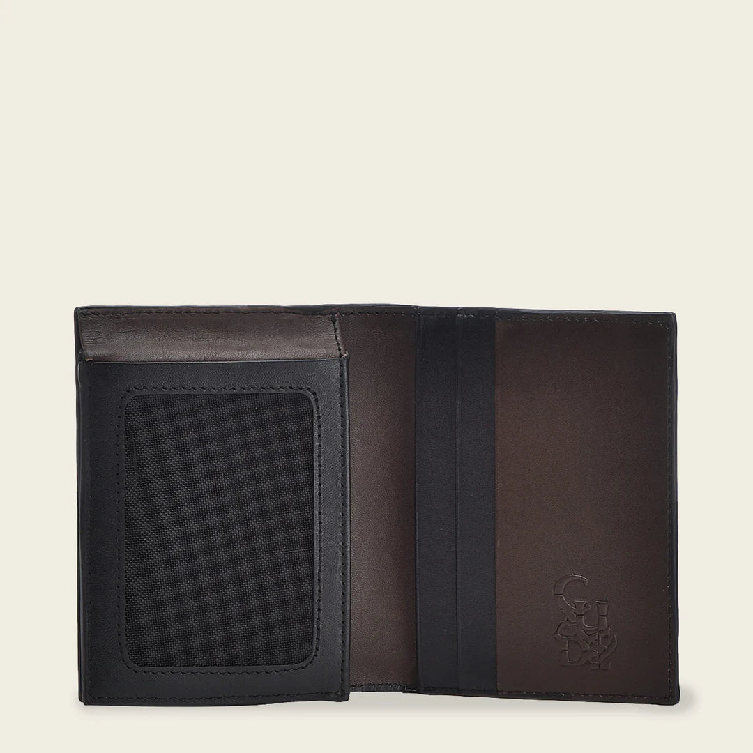 BC023RS Genuine Cowhide Leather Bi-Fold Wallet for Men - Stylish & Durable Oxford Design - Perfect for Everyday Use, Business & Travel