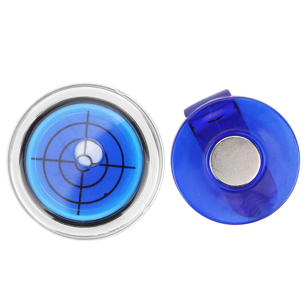 Premium Plastic Golf Ball Marker with Level & Hat Clip - Compact Golf Accessory for Men & Women - Perfect for Golf Tournaments, Practice & Gifts (Blue)