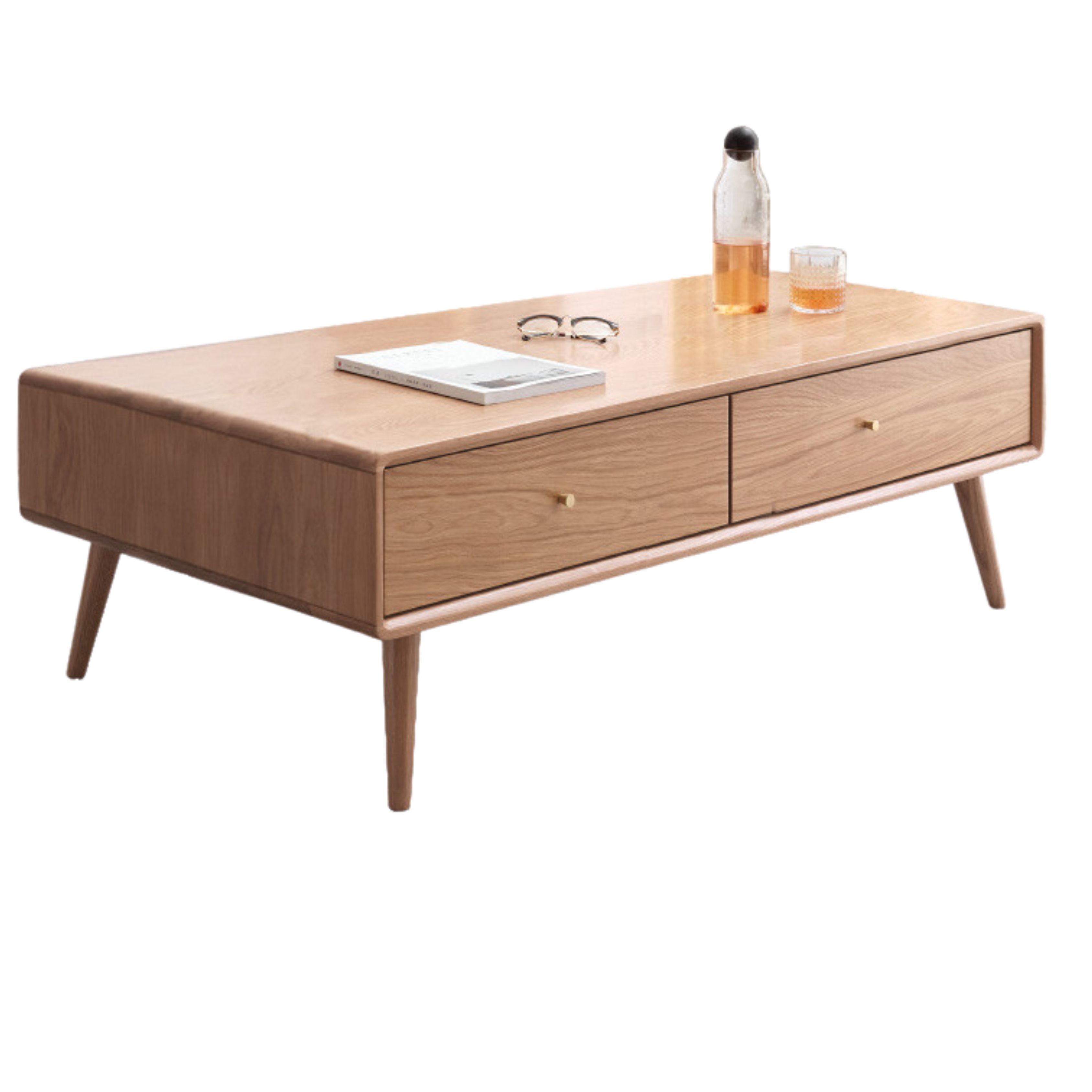 53.2x23.6x16.5 inch / 135x60x42сm / Natural wood color /ash coffee table