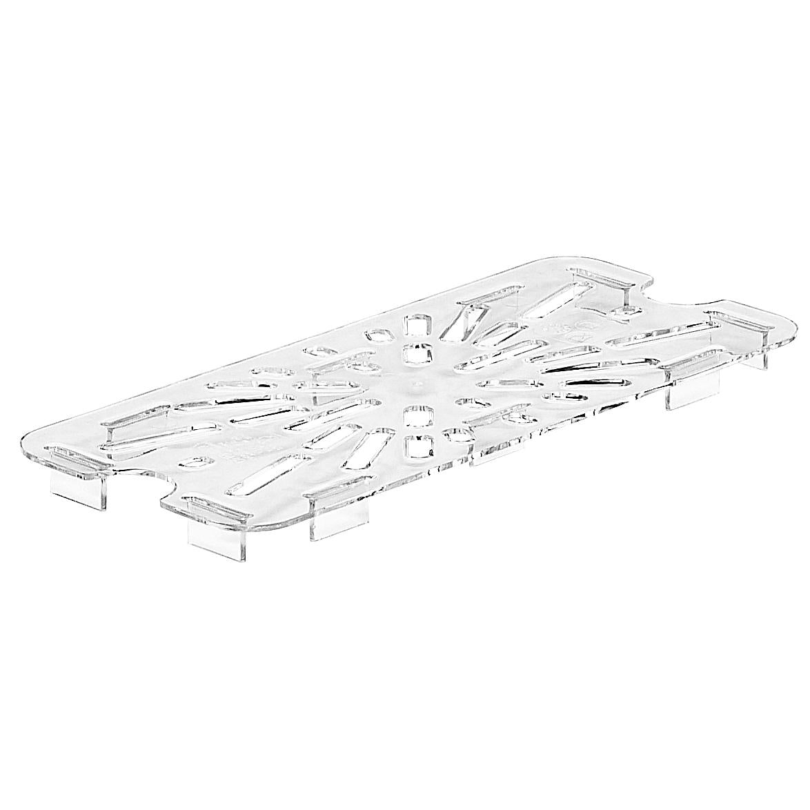 Cambro 30CWD135 1/3 Size Clear Food Pan with Drain Shelf - Perfect for Commercial Kitchens, Buffets, and Food Storage