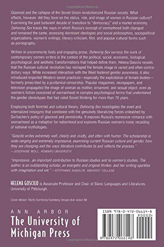 Dehexing Sex: Russian Womanhood During and After Glasnost - Exploring Gender Roles in Soviet Transition Era - Perfect for Gender Studies & Post-Soviet Cultural Research