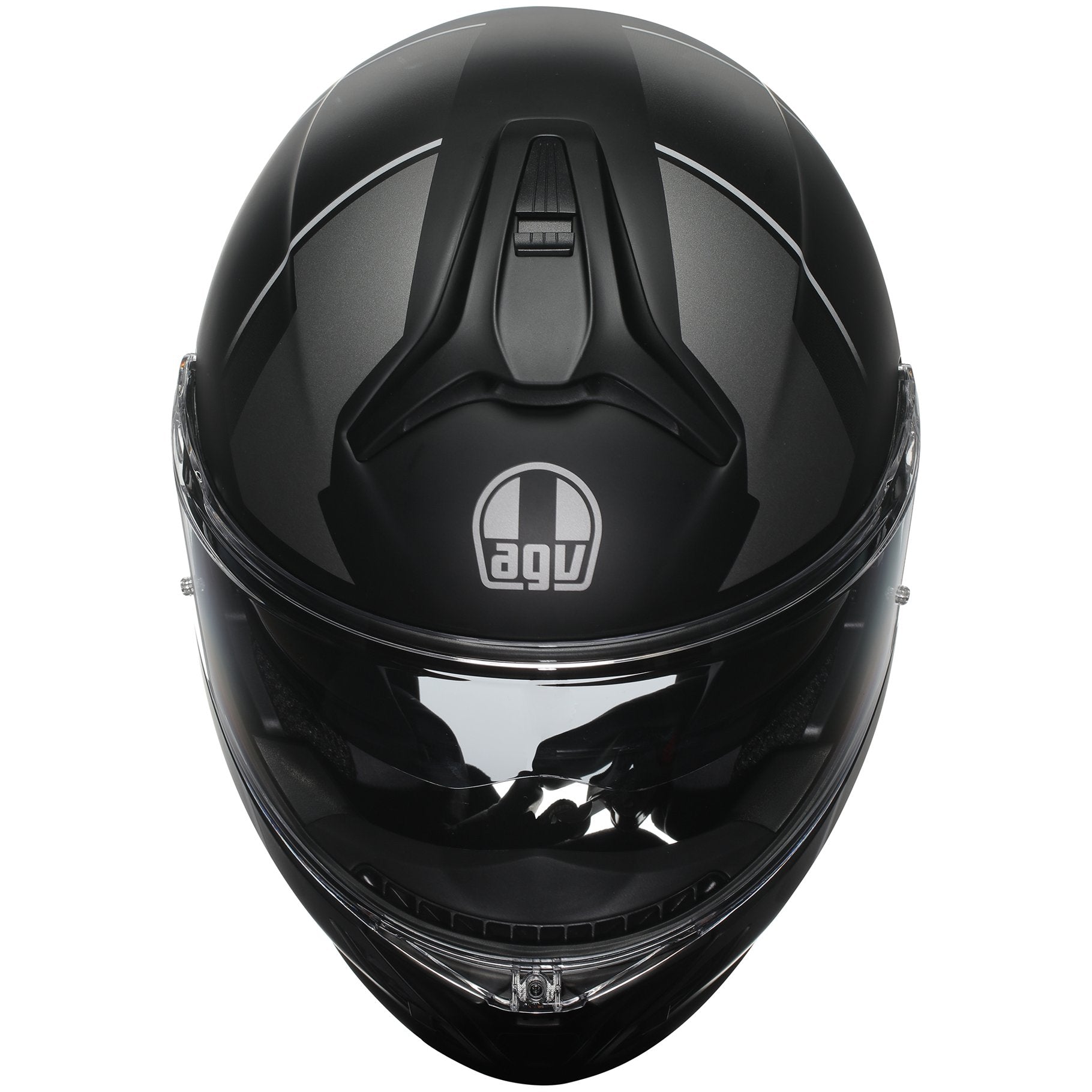 AGV Tourmodular Perception Matt Black / Silver Motorcycle Helmet - Lightweight & DOT Certified for Street & Racing - Perfect for Urban Commuting & Track Days