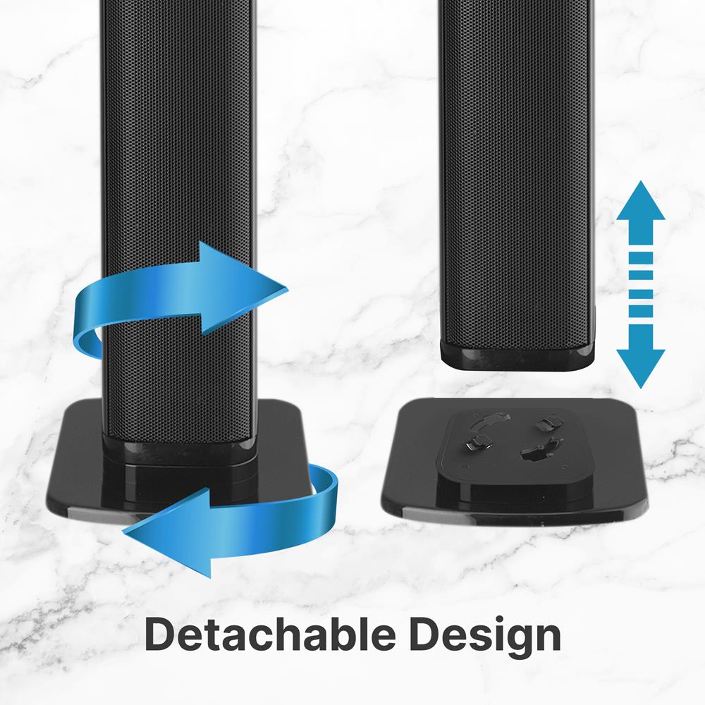 Detachable Stereo Soundbar - High-Quality Wireless Bluetooth Speaker for Home Theater, TV, Gaming & Music - Perfect for Living Room, Bedroom & Outdoor Entertainment
