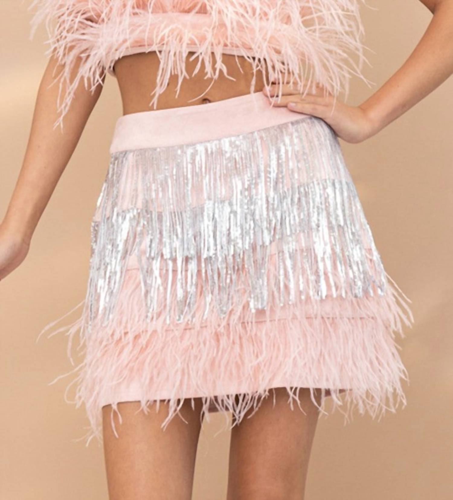 Rumor Has It Skirt in Pink - Women's Flowy A-Line Mini Skirt for Casual Outings & Summer Parties