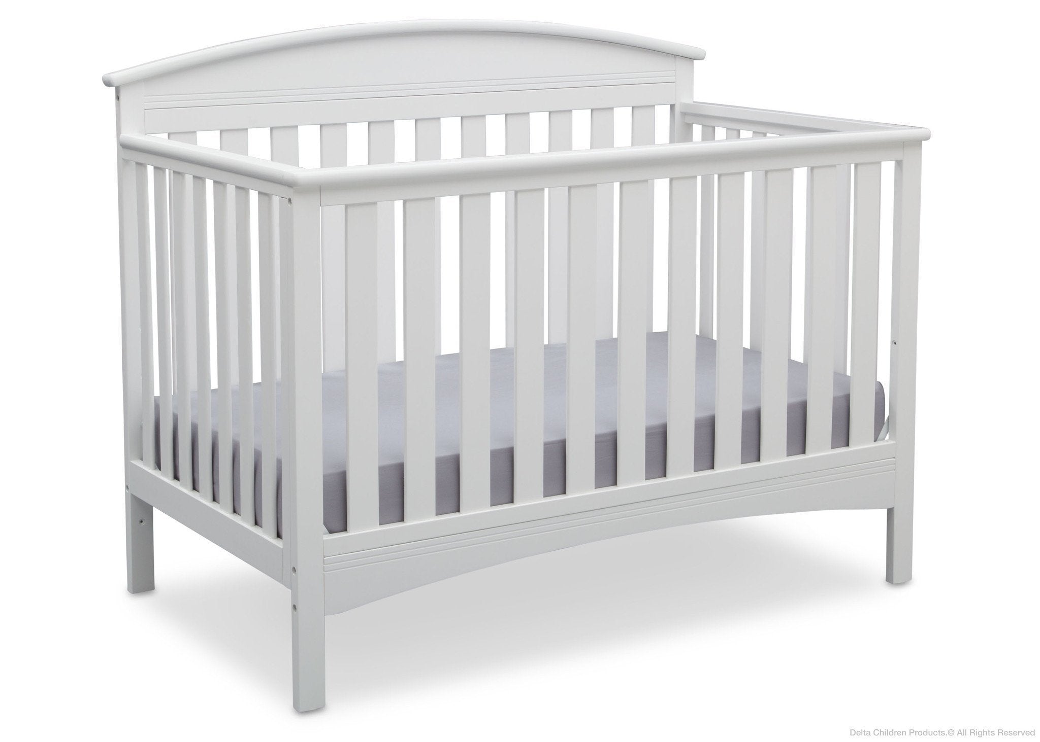 Abby 4-in-1 Convertible Baby Crib - Toddler Bed, Daybed & Full-Size Bed - Safe Nursery Furniture for Newborns to Teens - Perfect for Bedrooms, Daycare & Guest Rooms