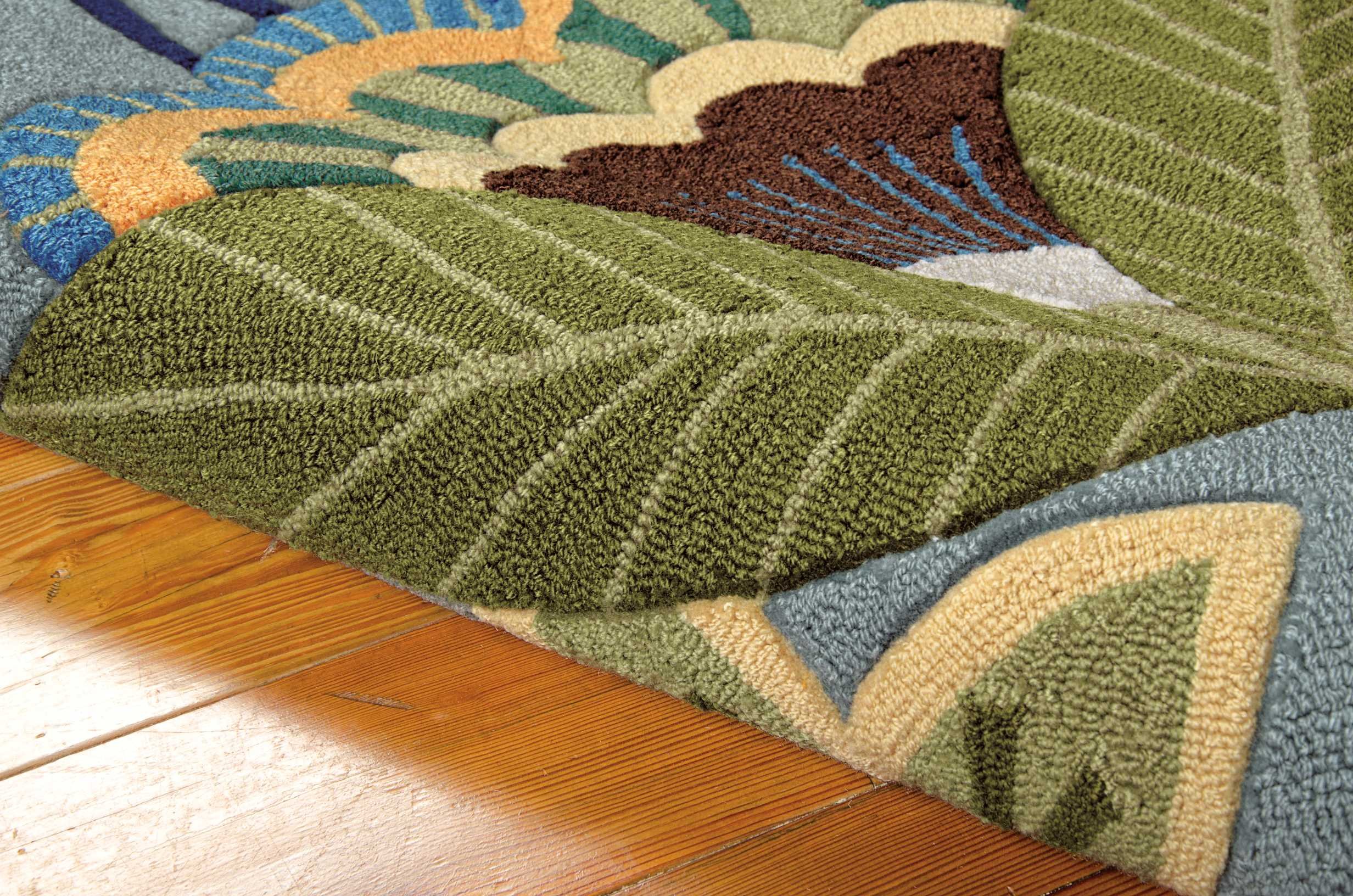 Nourison Fantasy Floral Aqua 3'6