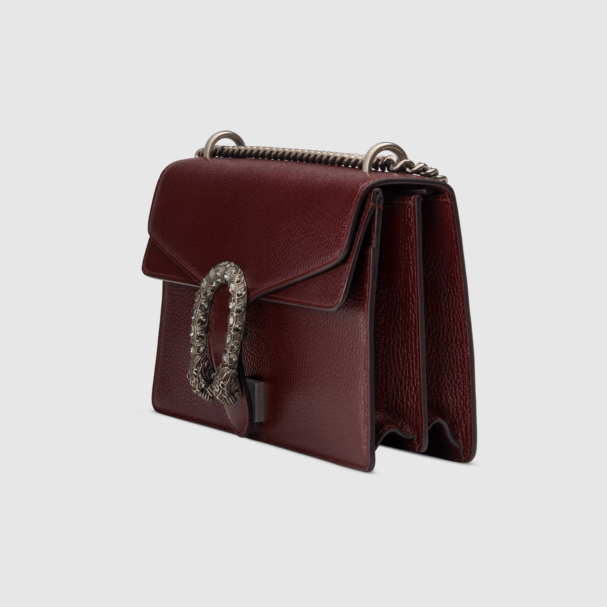 Gucci Dionysus Small Shoulder Bag - Burgundy Leather Crossbody Purse for Women | Fashion Luxury Handbag for Party, Date Night & Everyday Use