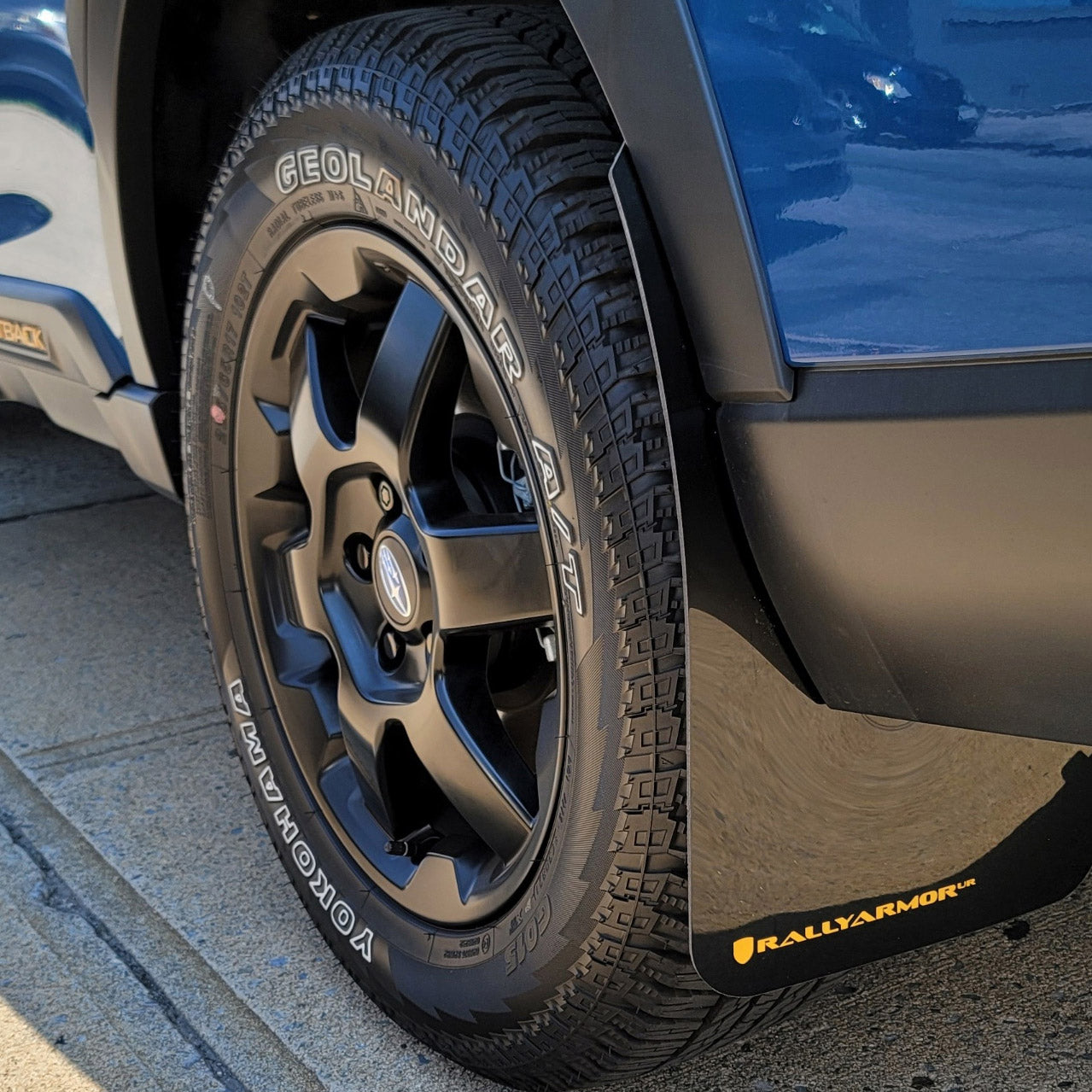 Rally Armor UR Mud Flaps for 2022+ Subaru Outback Wilderness - Durable Splash Guards for Off-Road & All-Weather Protection