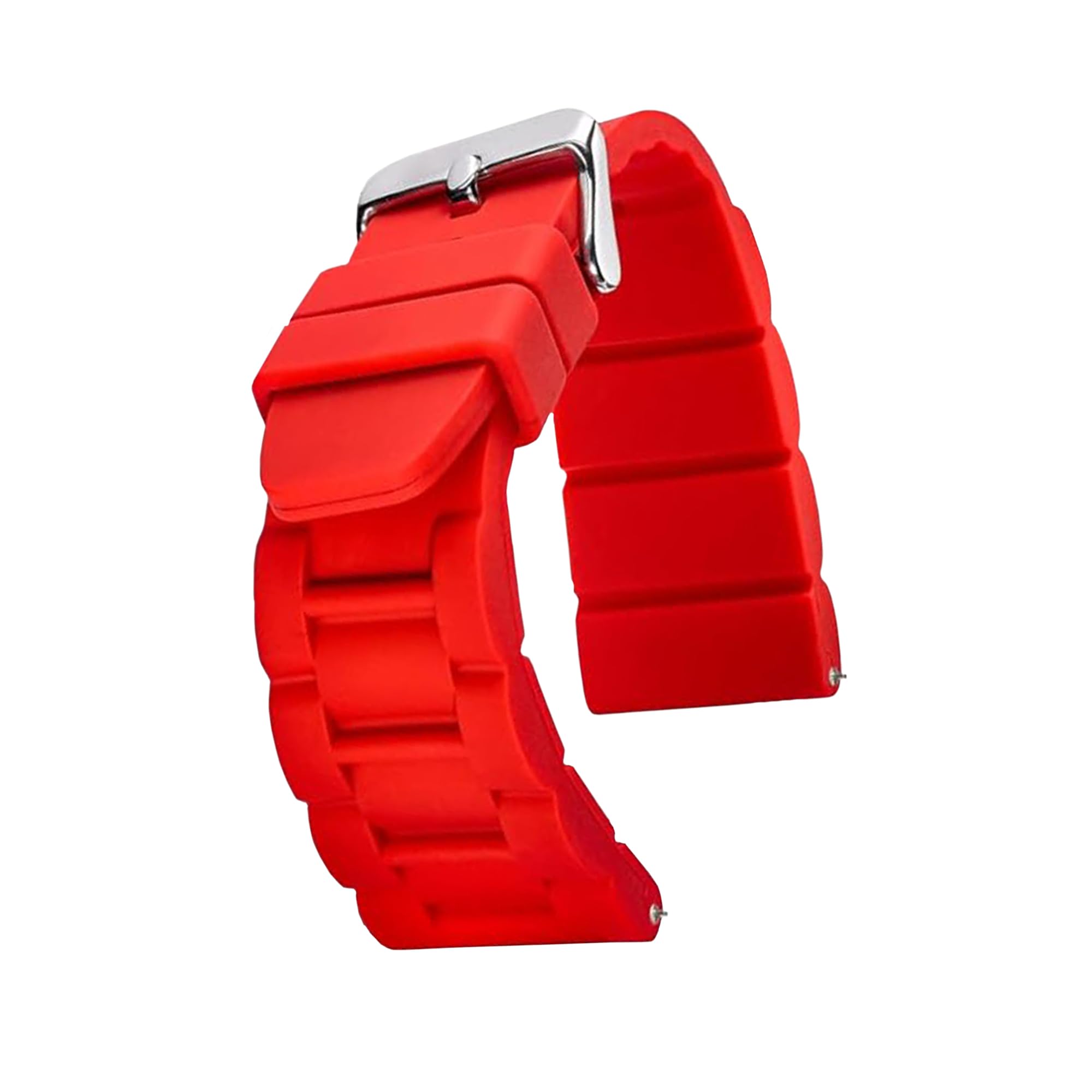 Premium Adjustable Silicone Watch Band for Women & Men - Waterproof Sporty Rubber Strap Compatible with Smartwatches & Regular Watches - Ideal for Running, Swimming & Outdoor Activities