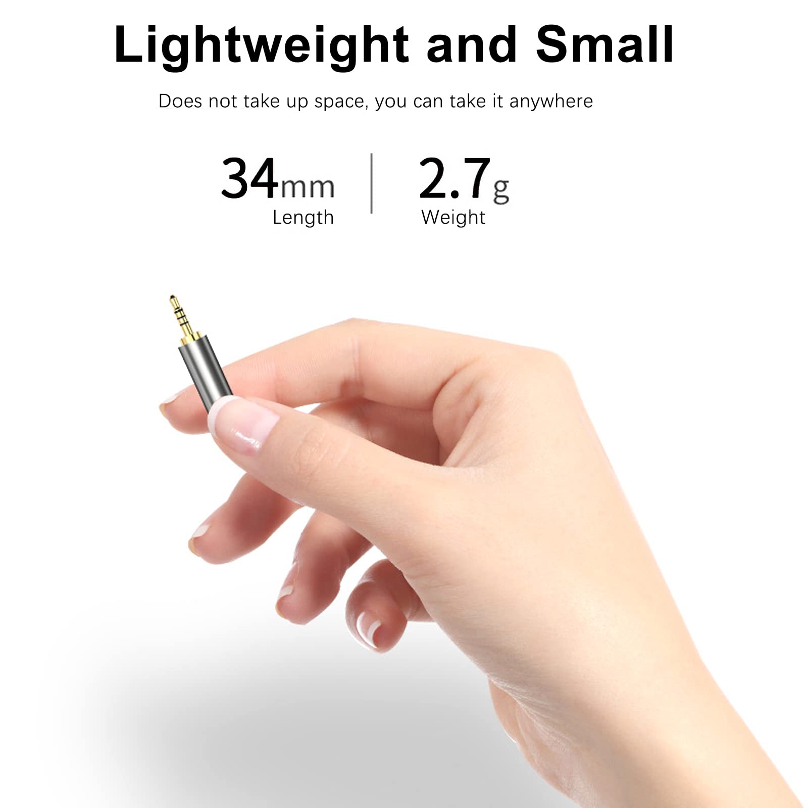 2.5mm Male to 3.5mm Female Headphone Adapter - 24K Gold Plated Audio Jack Converter for Stereo/Mono (2 Pack) - Perfect for Smartphones, Laptops, Headphones & Audio Equipment