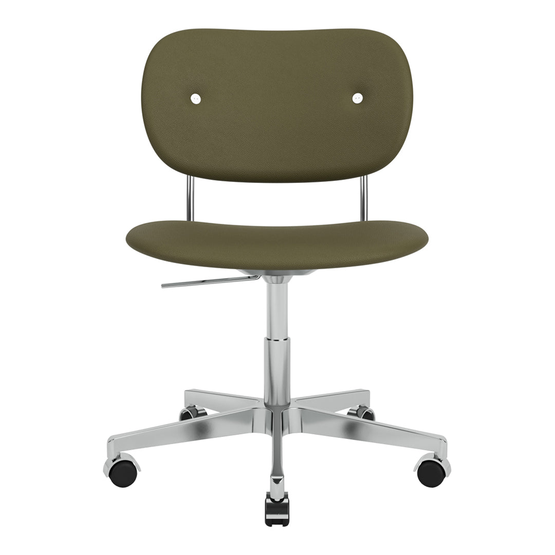 Ergonomic Office Chair with Fully Upholstered Seat & Back, 360° Swivel Base with Smooth-Rolling Casters - Perfect for Home Office, Gaming, and Workspaces