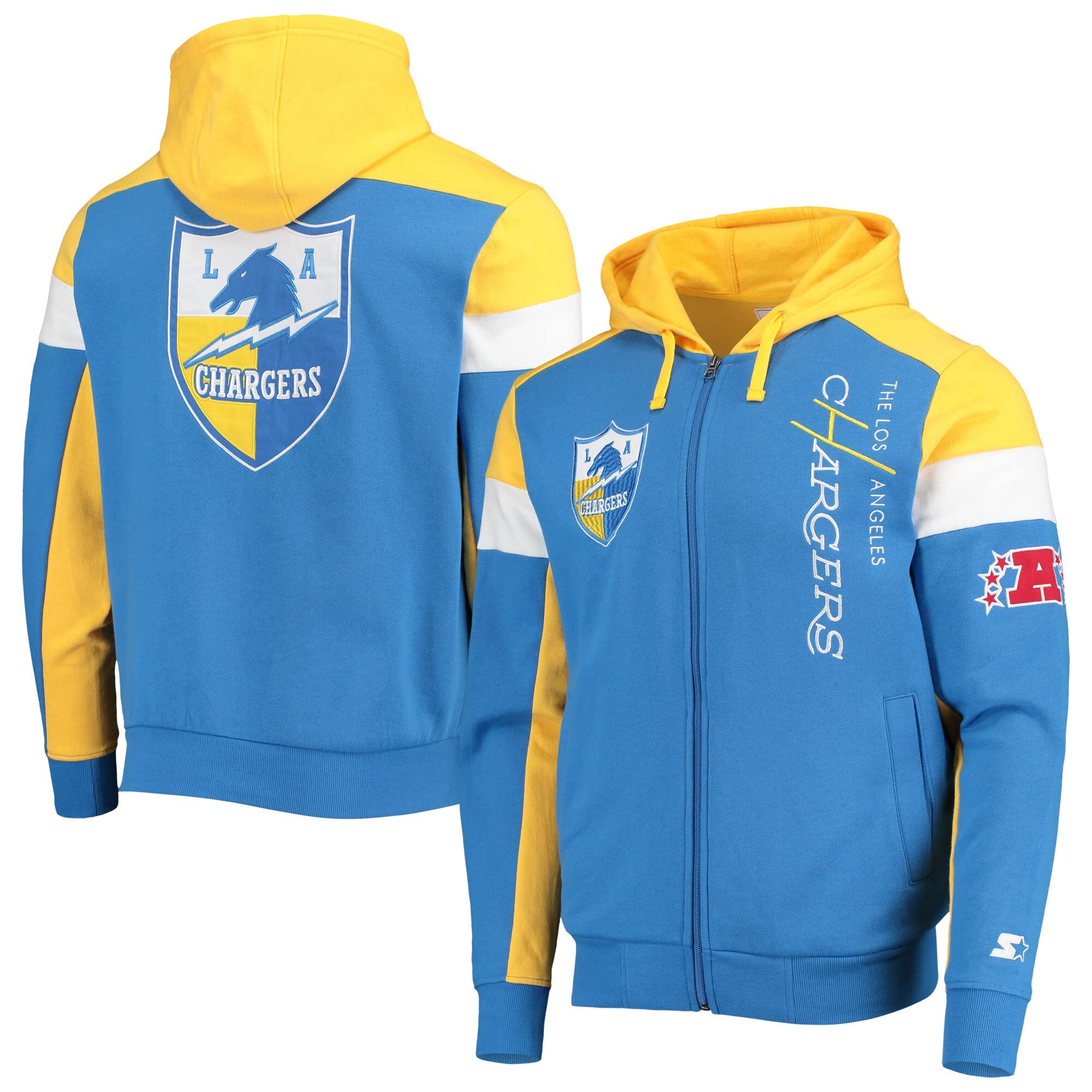 Men's NFL Extreme Throwback Full-Zip Hoodie Jacket - Vintage Football Fan Gear for Game Day & Casual Wear