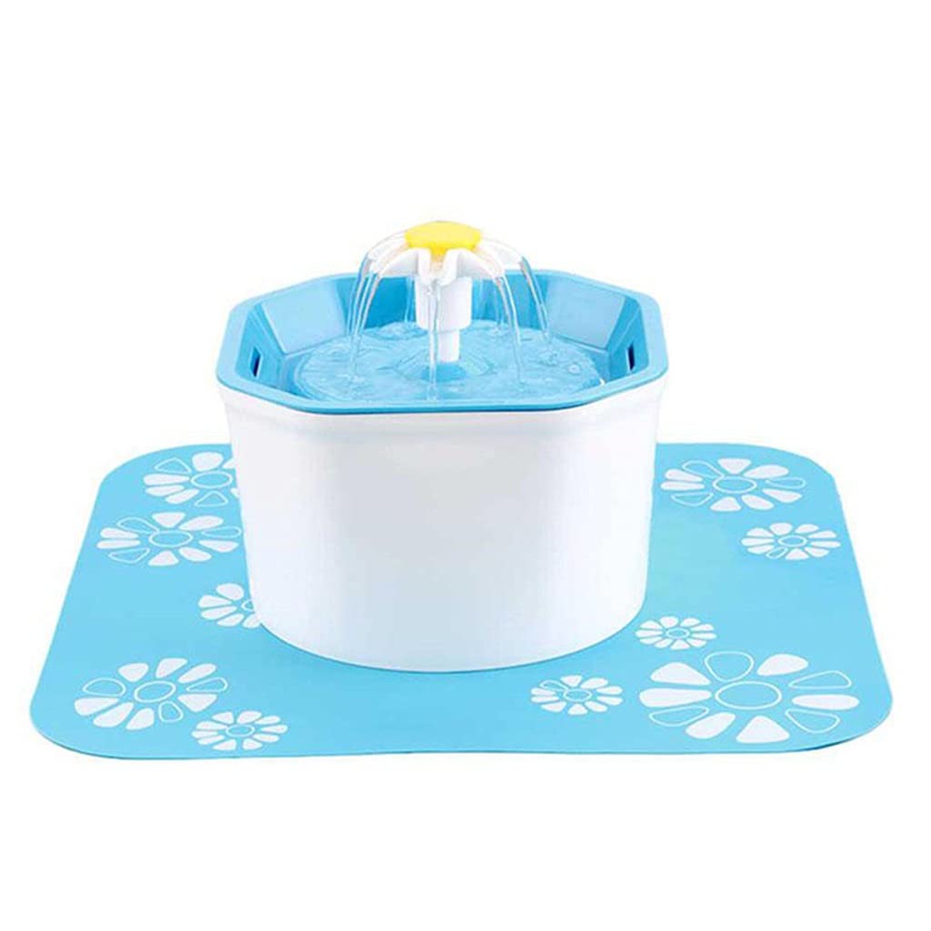 SLATIOM Automatic Pet Water Fountain for Cats and Dogs - Electric Water Dispenser with Quiet Pump, BPA-Free Plastic, Blue - Perfect for Home, Office, or Travel Use