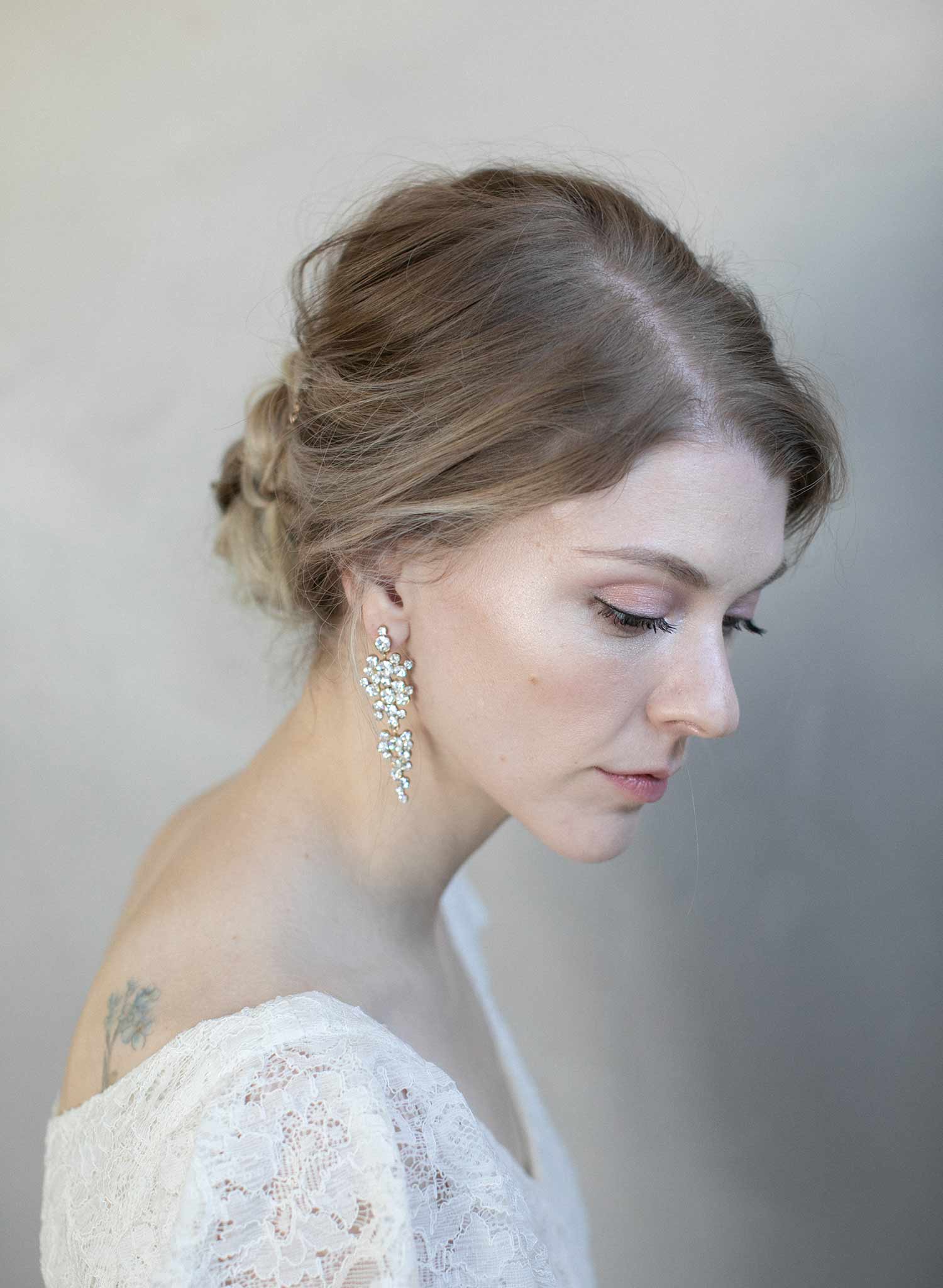 Champagne Bubbles Drop Earrings - Elegant Dangling Jewelry for Women | Style #976 | Perfect for Parties, Weddings & Special Occasions