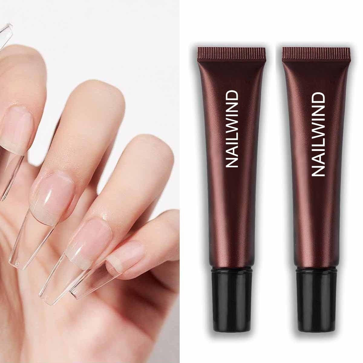 NAILWIND Professional Gel Nail Glue - 20ML Strong Adhesive for Soft Gel Nail Tips & Rhinestones | Requires UV/LED Nail Lamp | Perfect for Salon, DIY Manicures & Nail Art Designs