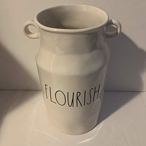 Rae Dunn FLOURISH Large Ceramic Vase - 9.5