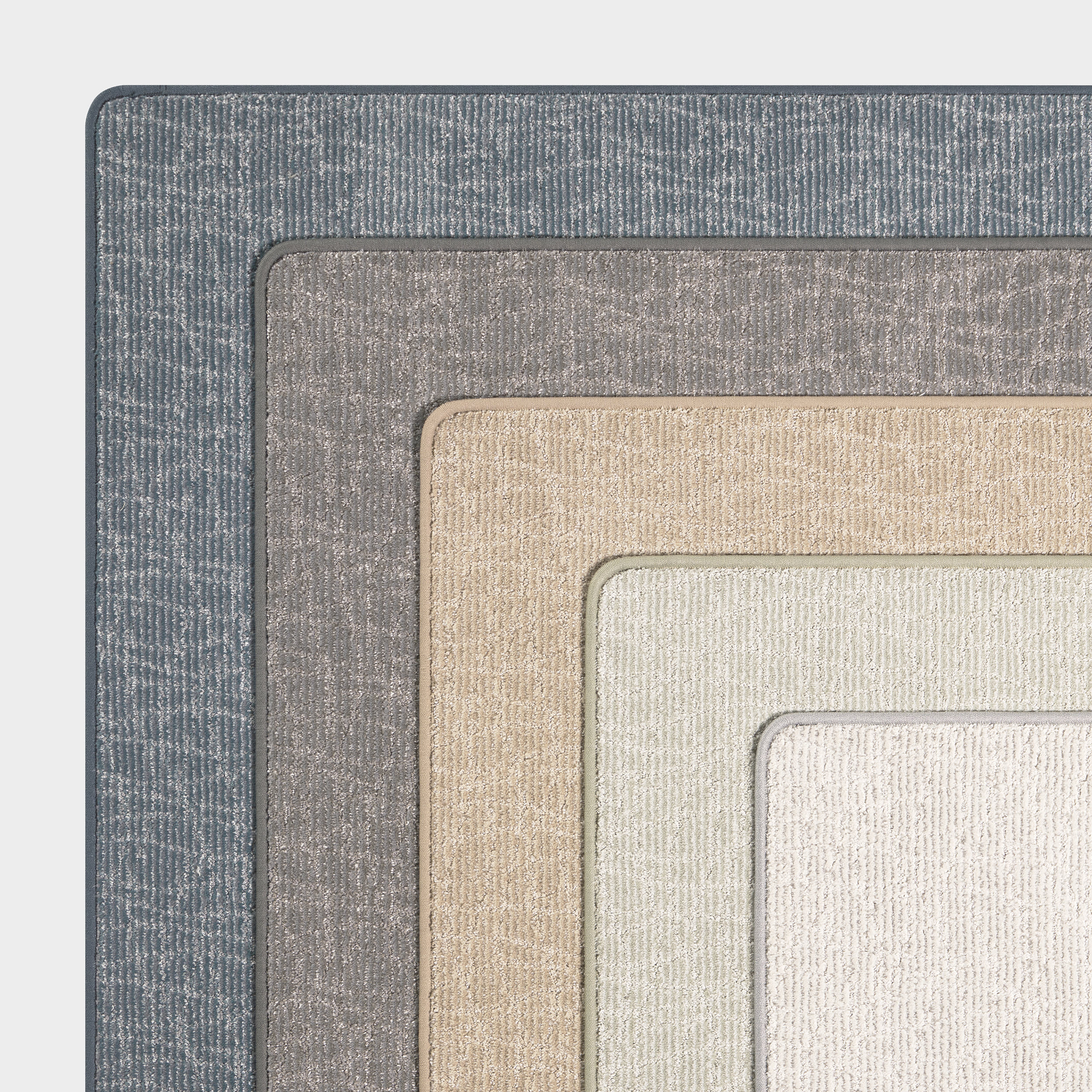 Dunlin Wavy Ridged Custom Rug - Charcoal Gray Handmade Non-Slip Area Rug for Living Room, Bedroom, and Office Decor