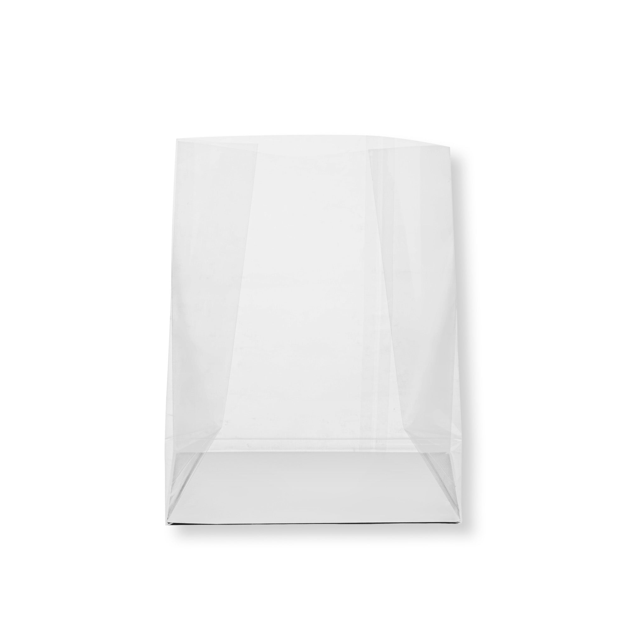 Clear Plastic Gusset Bags with Flat Bottom - 7x4x9 Inches, Heat Sealable, 100 Count Box | Includes Paper Insert for Stability | Perfect for Food Storage, Retail Packaging & Craft Supplies