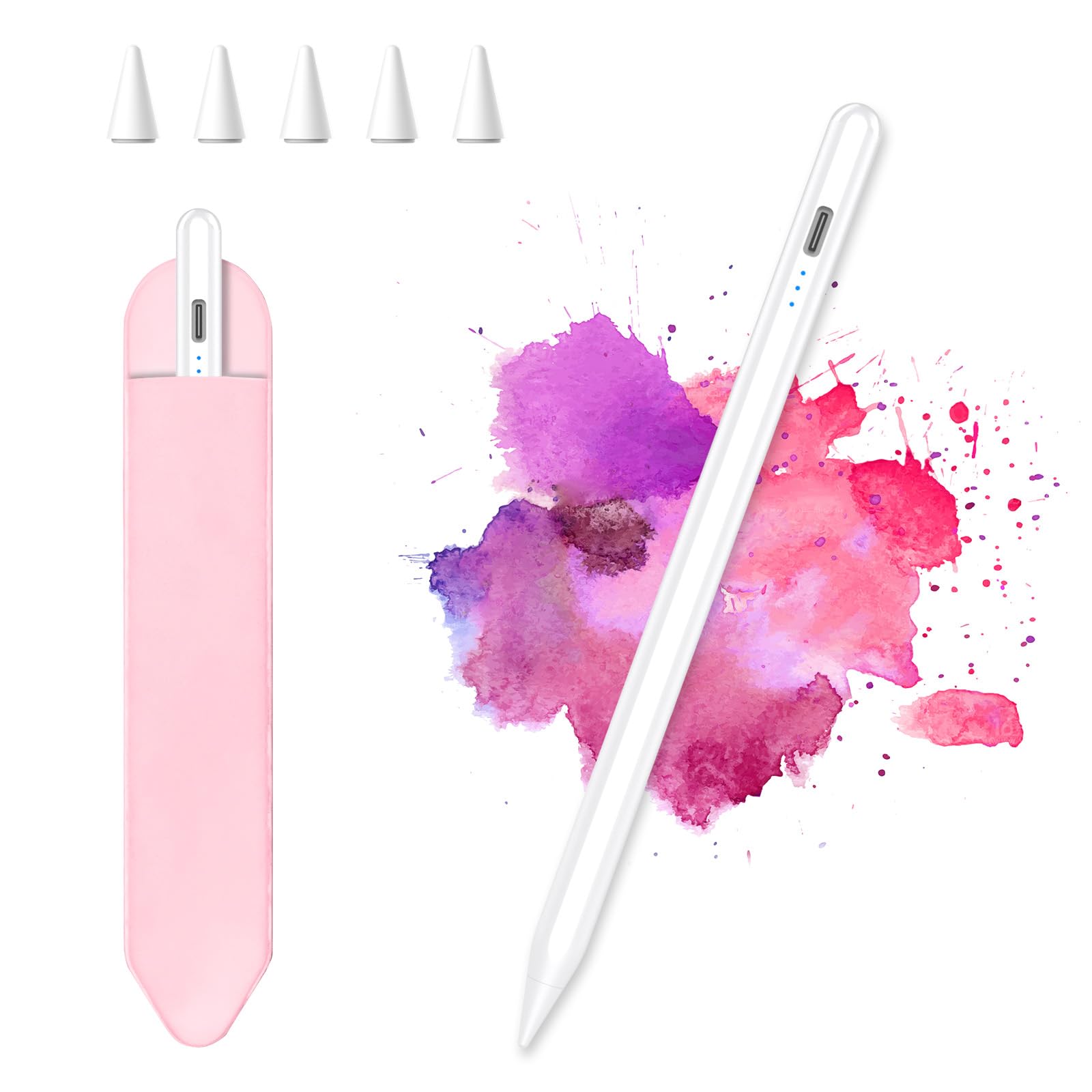 KBCASE Stylus Pen for Apple iPad 2018-2023 - 2nd Gen Pencil with Fast Charging & Palm Rejection - Compatible with iPad 10/9/8/7/6, iPad Pro 11