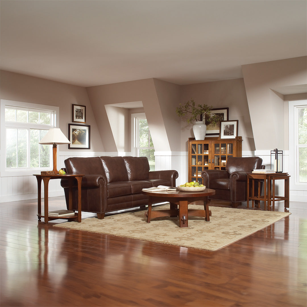 Premium Malden Leather Chair and a Half - Genuine Leather Recliner for Living Room, Home Theater & Office - Comfortable Oversized Seating for Relaxation & Entertainment
