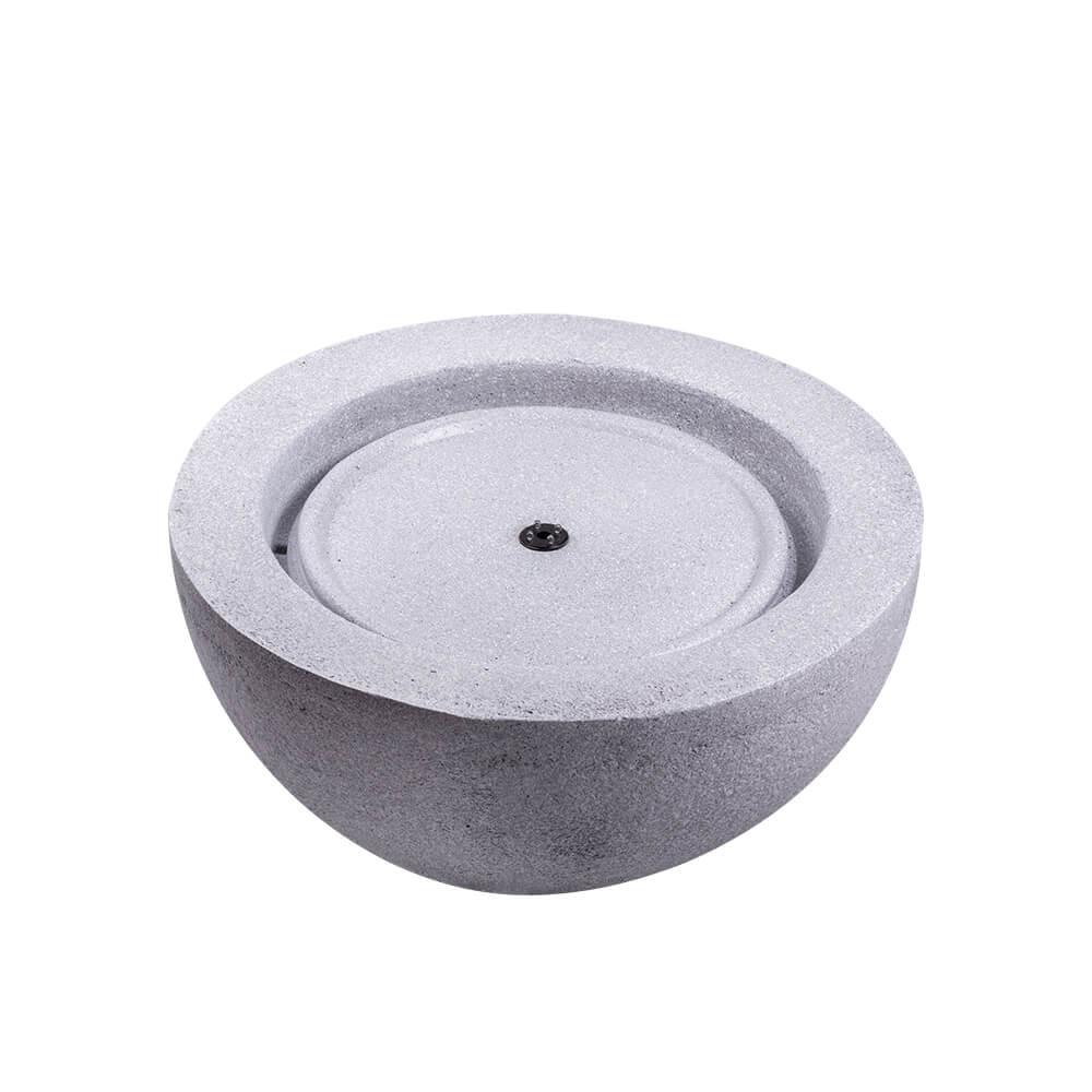 Natural Stone LED Bowl Water Fountain - Indoor/Outdoor Decorative Fountain for Home, Garden, Patio, and Office Relaxation
