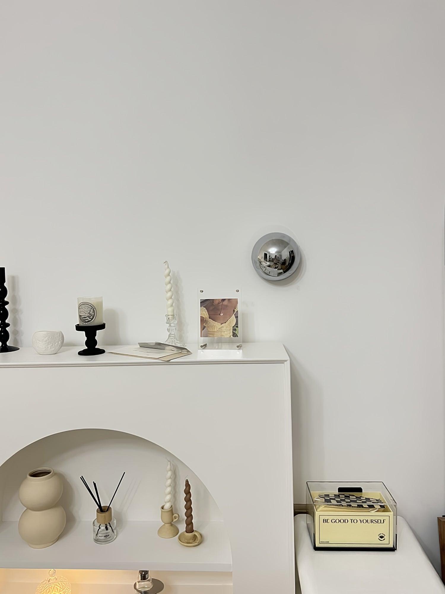 Elegant Aurum Sphere Wall Sconce - Modern Gold LED Light Fixture for Living Room, Bedroom, or Hallway Decor