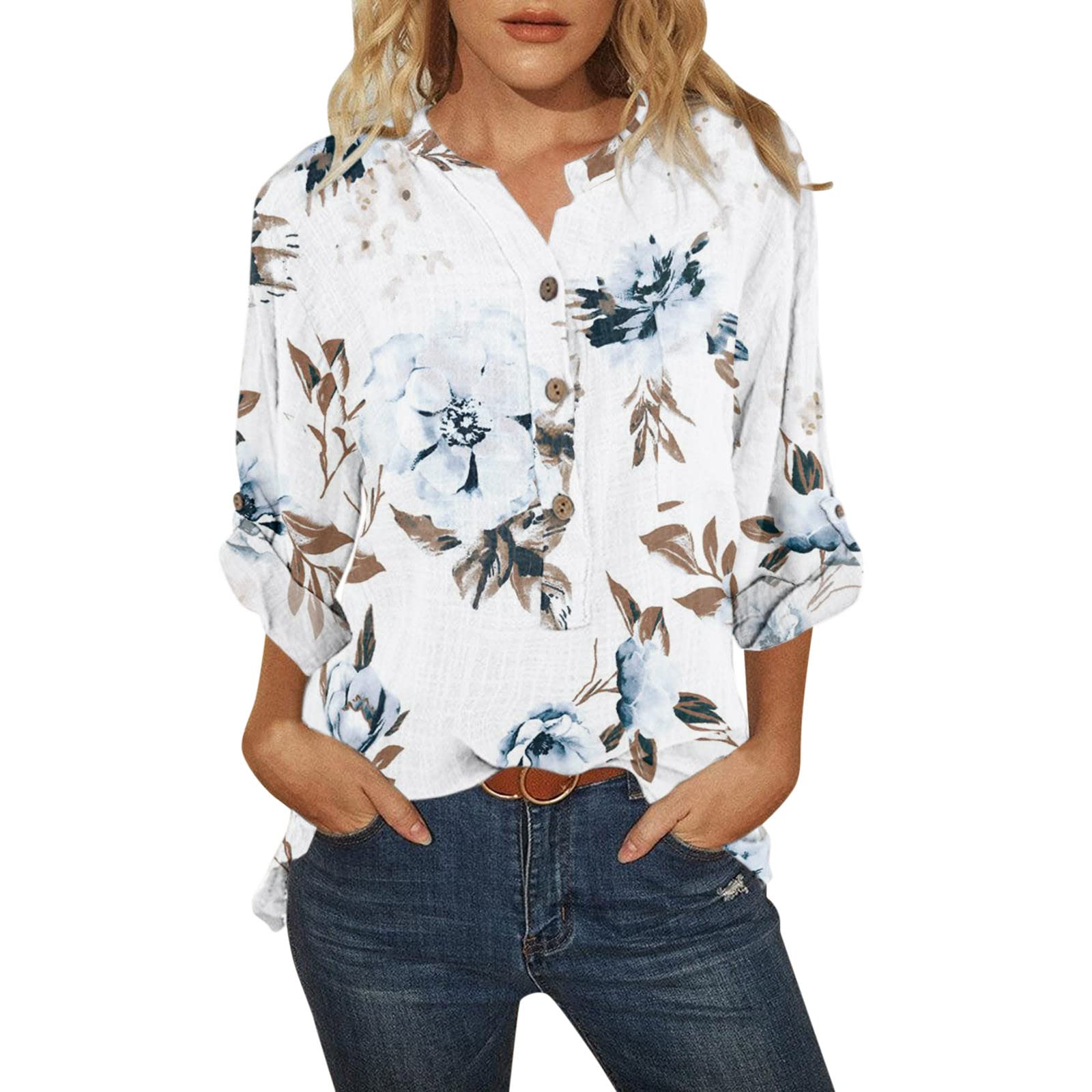 Women's Summer Tops - Sexy V-Neck Short Sleeve Blouse with Twist Front Detail, Loose Fit Dolman Shirt for Casual & Dressy Occasions | Perfect for Office, Date Night & Summer Outings