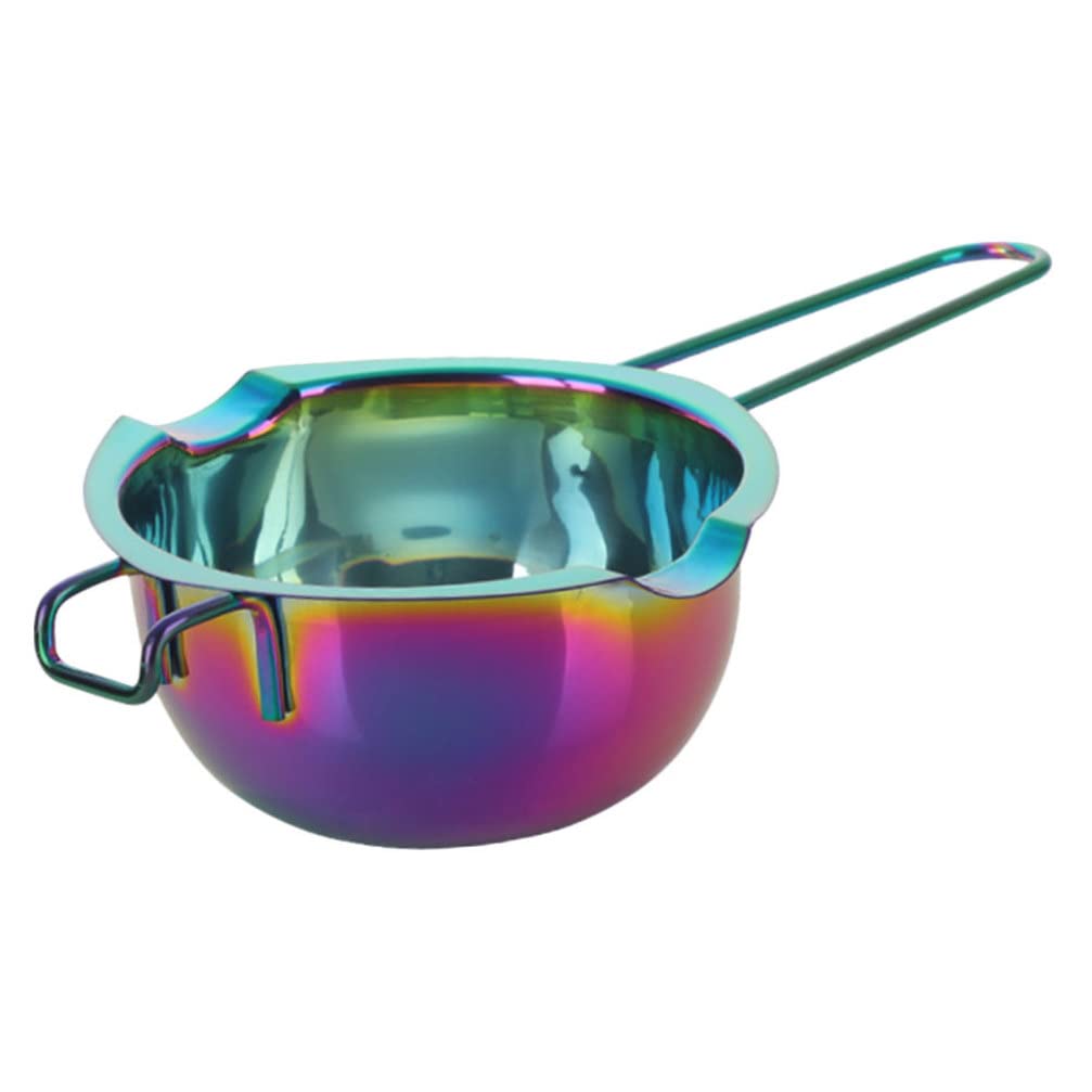 Premium Stainless Steel Double Boiler Pot - Butter Warmer & Milk Boiler with Heat-Resistant Handle - Perfect for Melting Cheese, Chocolate, Caramel, Candy & Candle Making - Ideal for Baking, Cooking & DIY Crafts