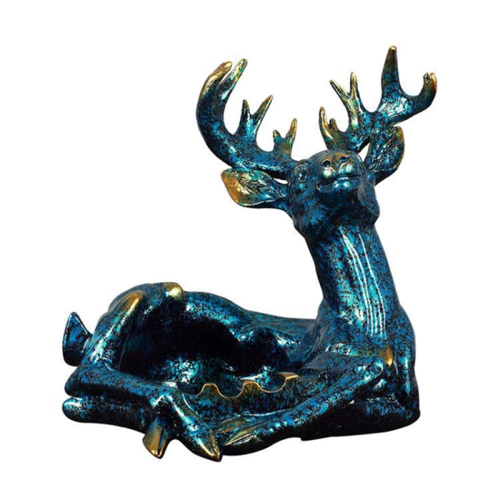 Resin Deer Sculpture Ashtray - Creative Home Decor, Desktop Figurine, Unique Gift for Smokers & Collectors (Perfect for Living Room, Office, or Man Cave)