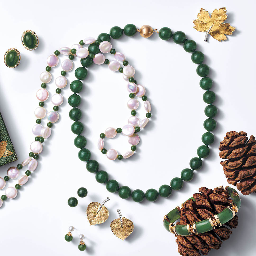 Josephine Green Nephrite Jade Bracelet – Elegant Handmade Jewelry for Women, Perfect for Gifts, Weddings & Special Occasions