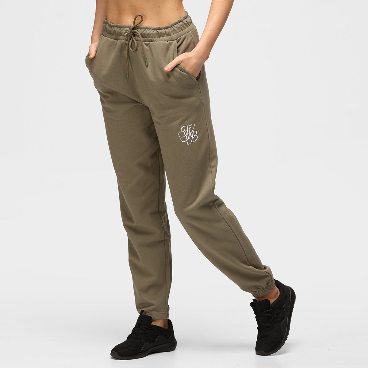 TKB Khaki Unisex Joggers - Comfortable Casual Sweatpants for Men & Women | Perfect for Lounge, Gym, and Everyday Wear