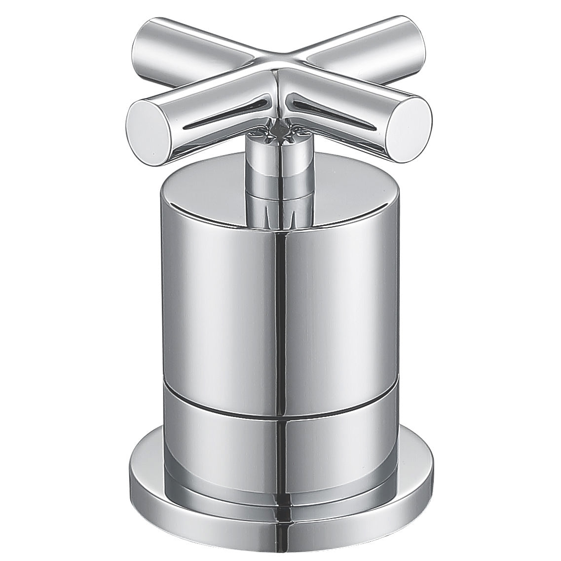 Ancona Ava Series Widespread Cross Handle Chrome Bathroom Faucet - Perfect for Modern Vanities and Luxury Bathroom Renovations