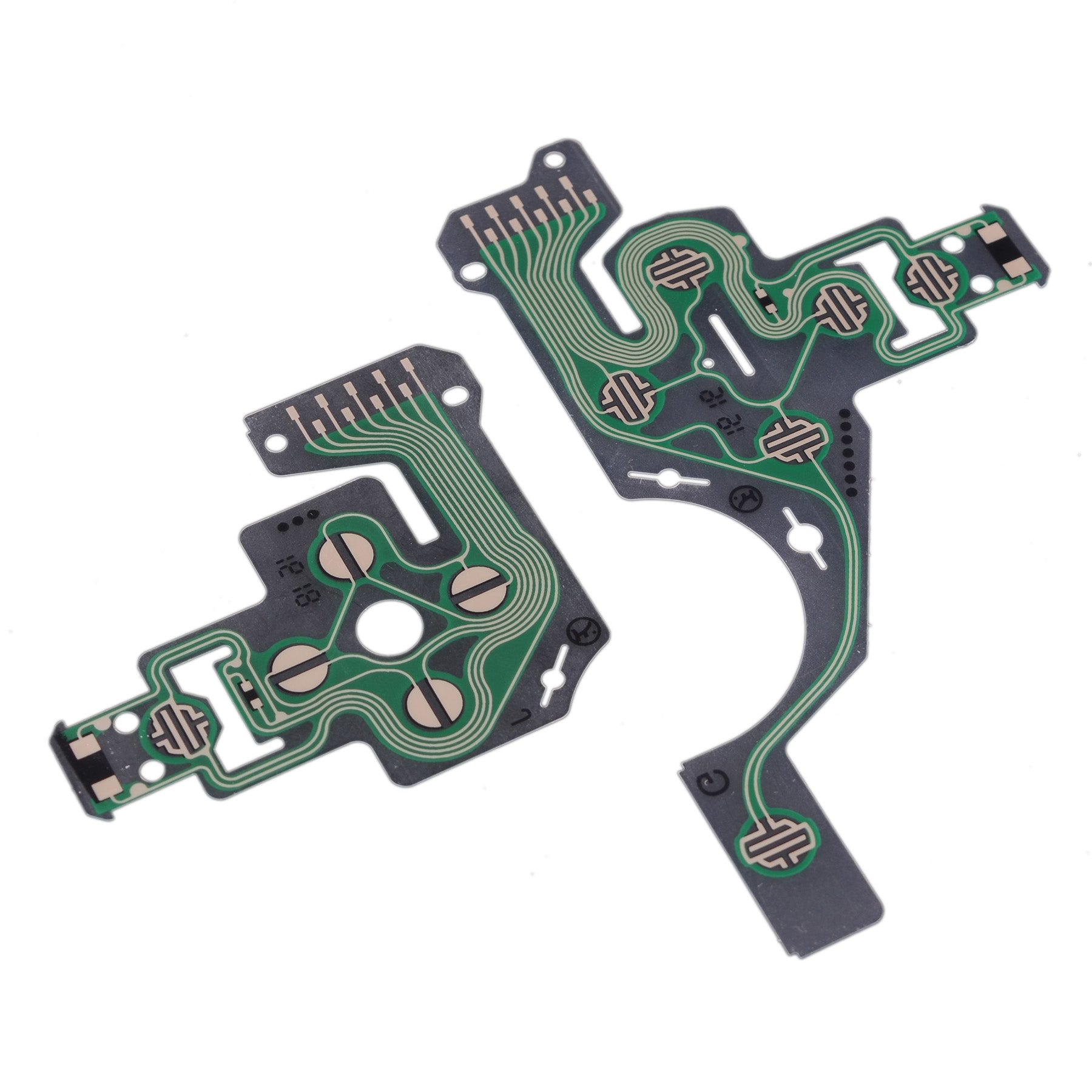 2-Pack Replacement Button Conductive Flex Cable Film for PS4 Controller JDM-030 GRA00023 - Fix Unresponsive Buttons for Gaming & Repair Scenarios