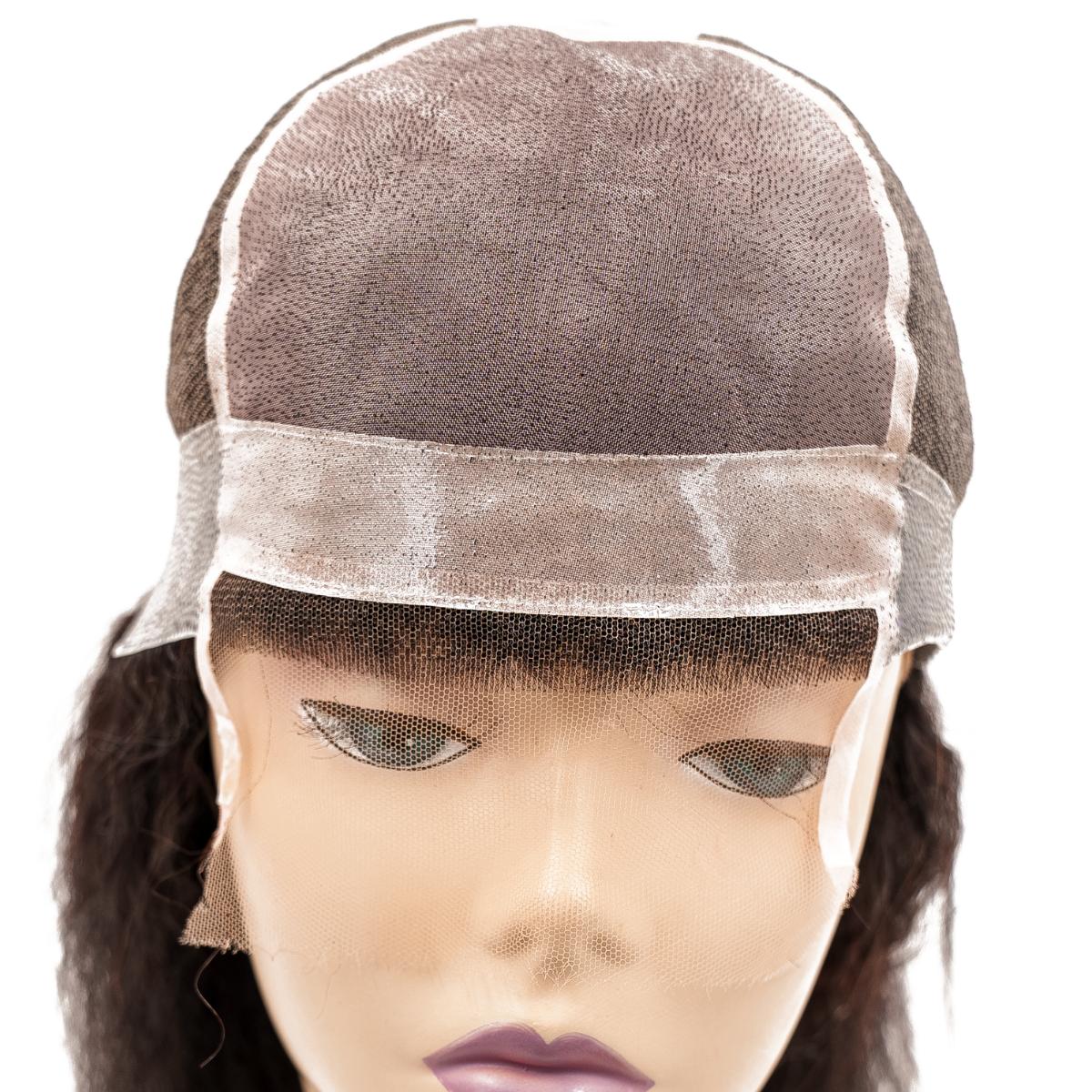 Kinky Straight Silicone Skin Medical Wig for Women - Natural Looking Human Hair Lace Front Wig for Alopecia & Hair Loss - Perfect for Daily Wear, Cosplay & Special Occasions