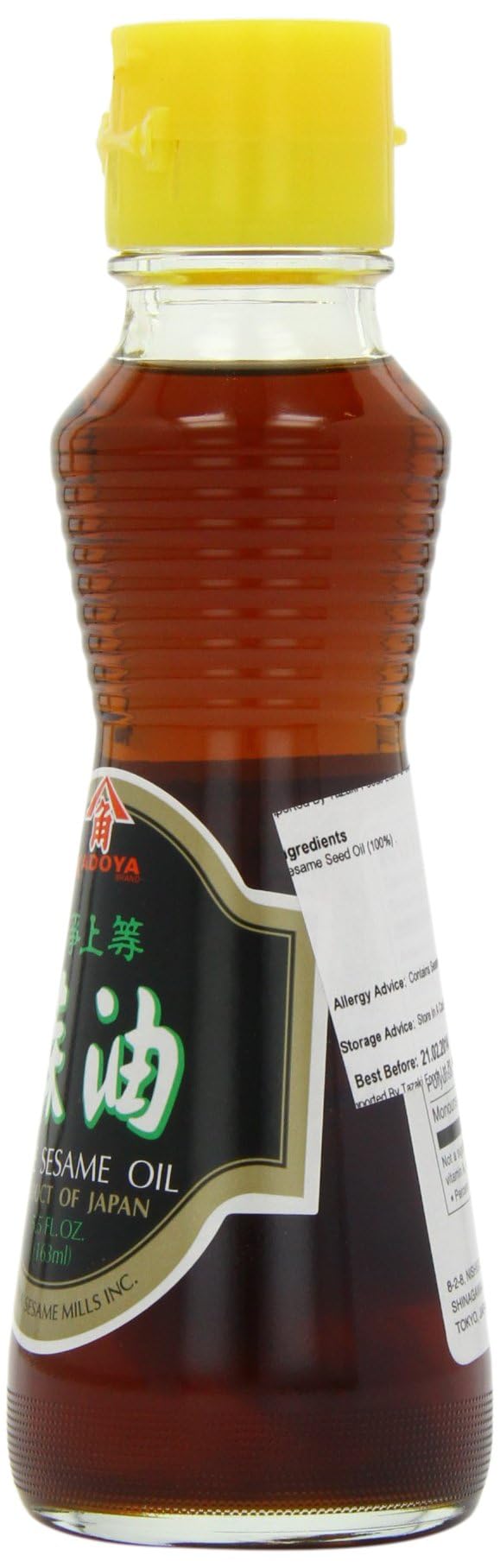 Kadoya 100% Pure Sesame Oil - 5.5 oz (Packaging May Vary) - Premium Cooking Oil for Asian Cuisine, Stir-Fry, Marinades & Salad Dressings