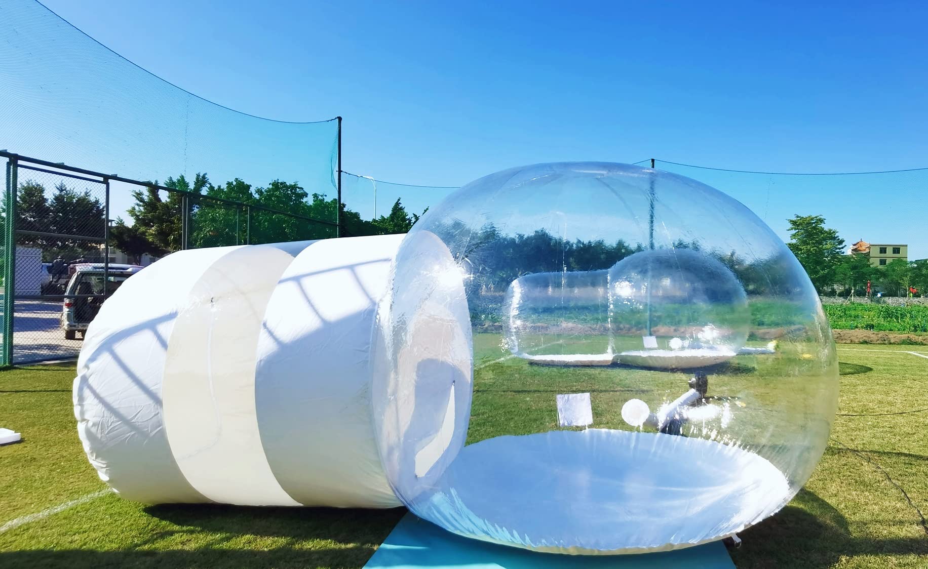 Inflatable Bubble Tent - Waterproof Transparent Outdoor Dome with Blower for Camping, Music Festivals & Stargazing | Luxury Inflatable Bubble House for Backyard, Beach & Glamping