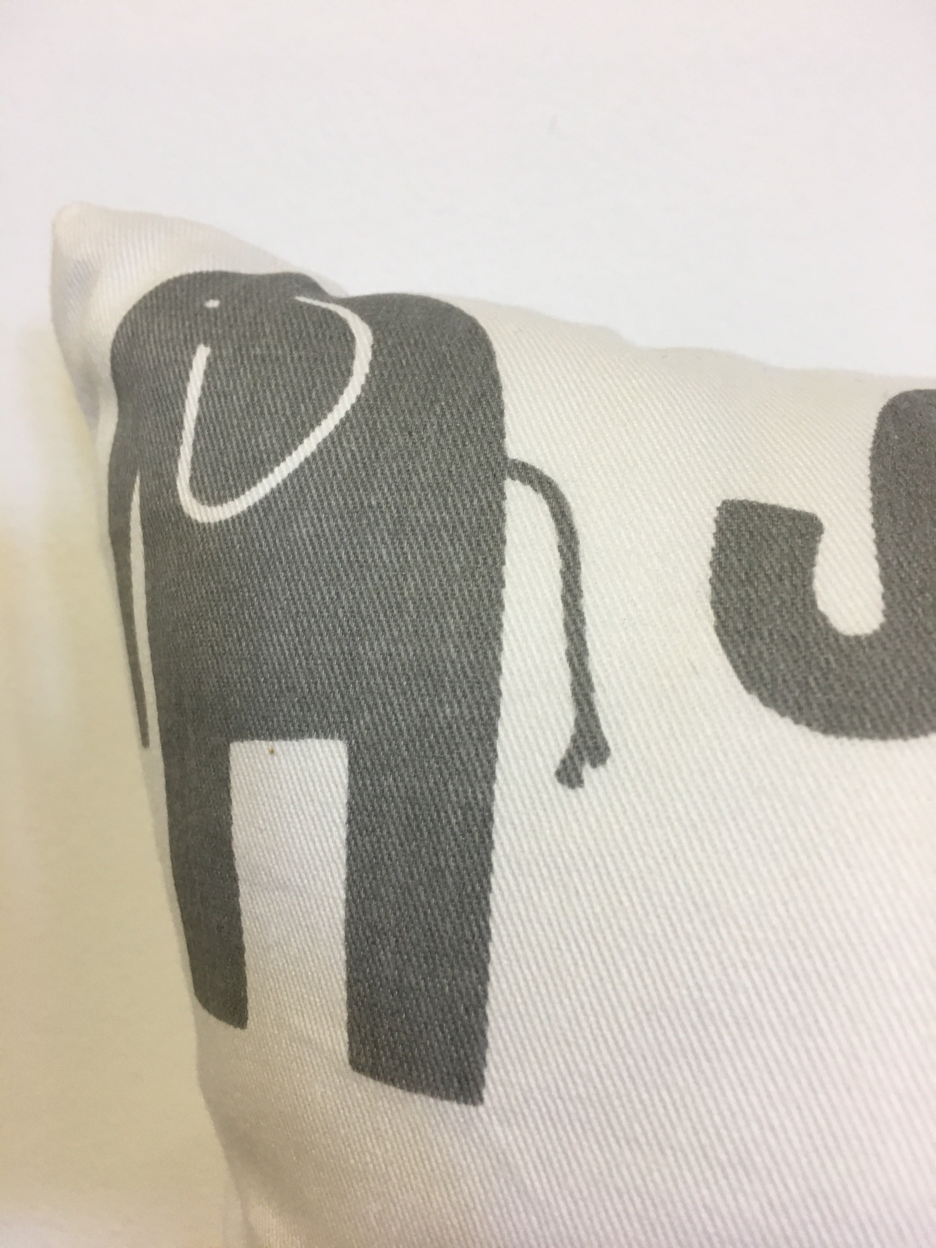 17x17 Inch Elegant White and Grey Throw Pillow - Soft Decorative Cushion for Sofa, Bed, Living Room & Home Decor