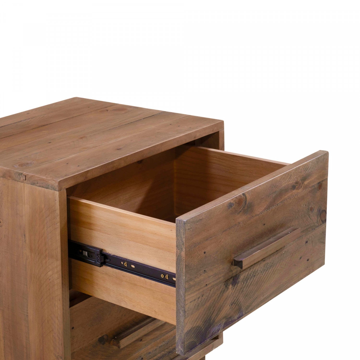 Charnwell Nightstand with Dark Driftwood Finish - Modern Bedside Table for Bedroom, Living Room, or Guest Room - Perfect for Storing Books, Lamps, and Bedroom Essentials