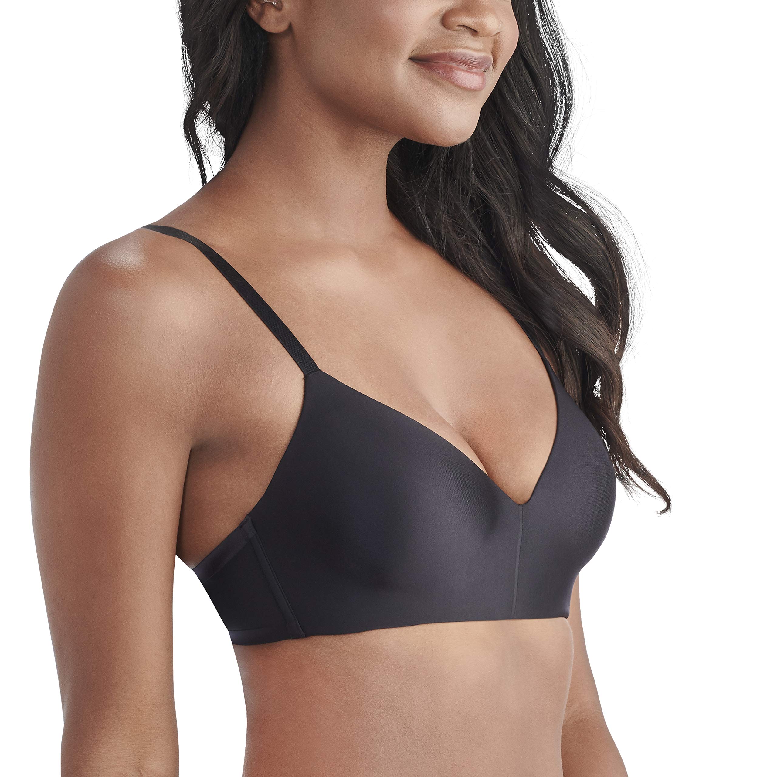 Vanity Fair Women's Nearly Invisible Full Coverage Wirefree Bra 72200 - Seamless Comfort for Everyday Wear, Work & Leisure