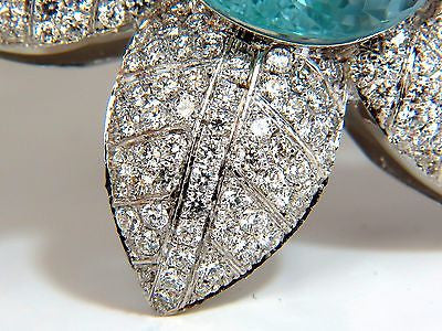 69.37 Carat GIA Certified Natural Aquamarine & Diamond 3D Snowflake Pendant Brooch in 18K Gold - Elegant Jewelry for Weddings, Anniversaries & Special Occasions
