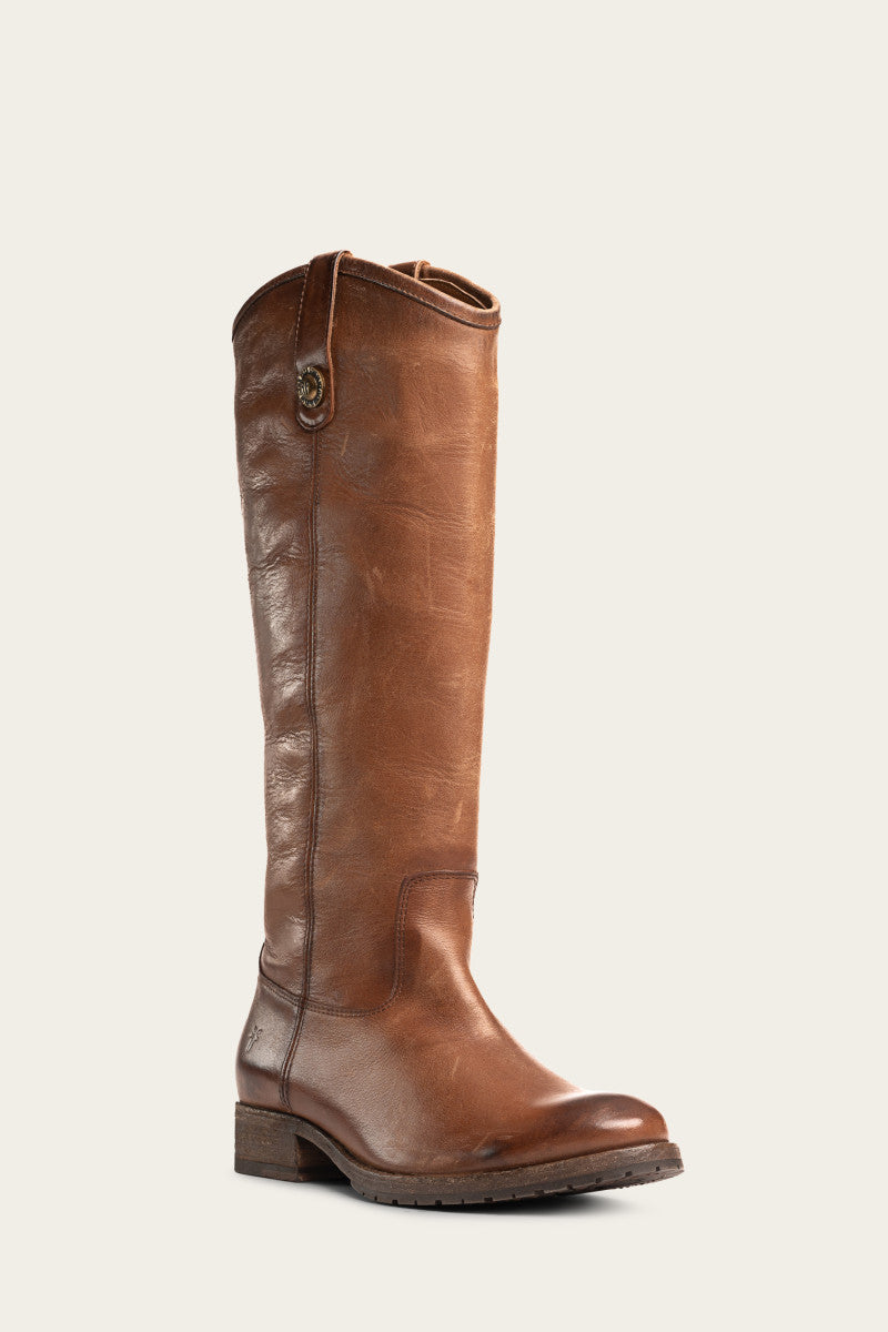 Melissa Button Lug Tall Boots - Vintage & Pre-Loved Women's Ankle Boots for Casual Outfits & Fall Fashion