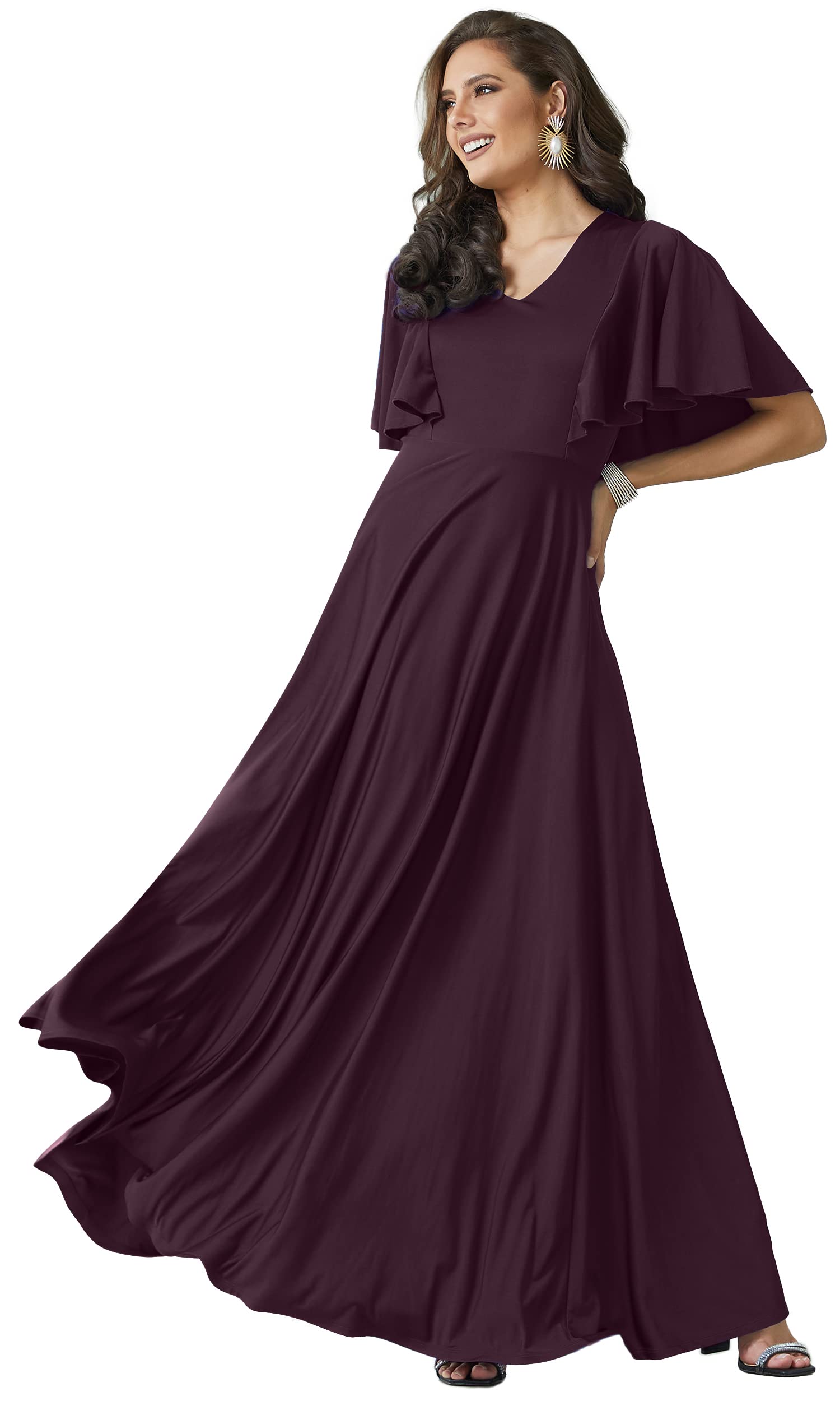 Elegant Women's Long Bridesmaid Evening Cocktail Maxi Dress - Perfect for Weddings, Formal Events & Special Occasions