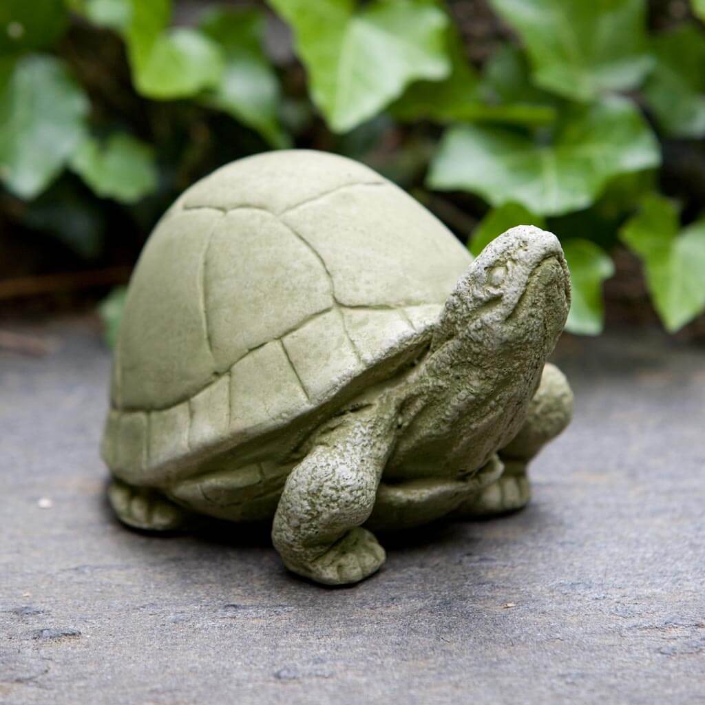 Campania International Box Turtle Garden Statue - Handcrafted Outdoor Decor for Patio, Lawn & Garden